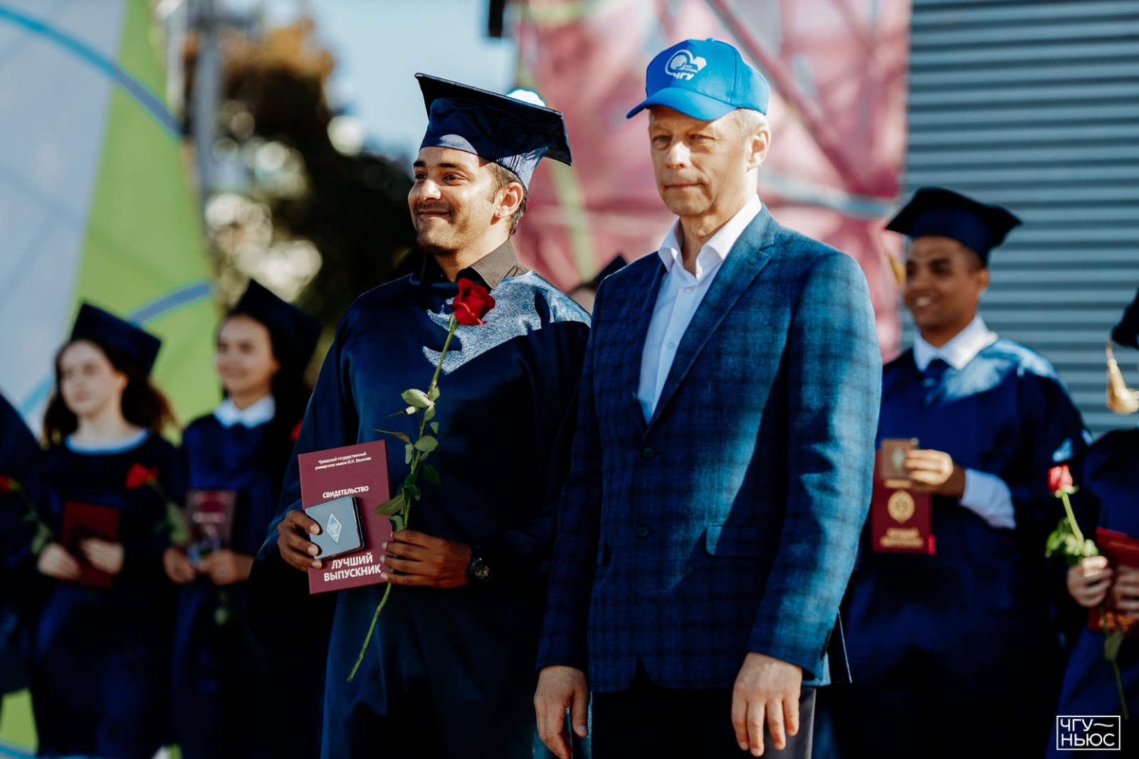 Dr. Shivang at convocation, Chuvash State University